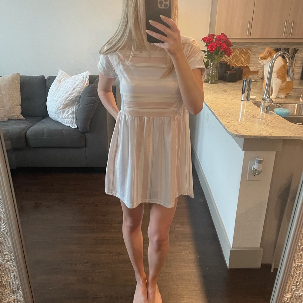 Lightweight Pink Stripped Dress